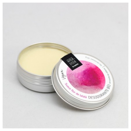 DESODORANTE BIO SÓLIDO SUAVE FLOR DE LALALA - Cosmética Ecológica Amapola Biocosmetics