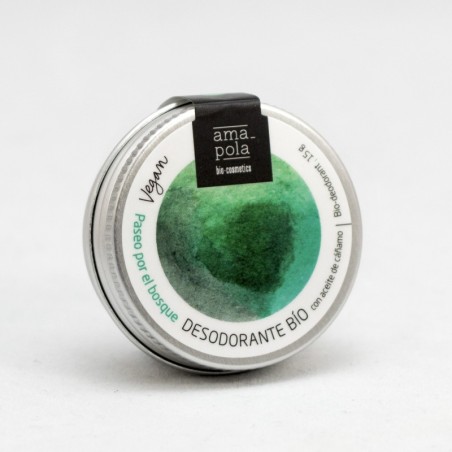 DESODORANTE BIO SÓLIDO PASEO POR EL BOSQUE - Cosmética Ecológica Amapola Biocosmetics