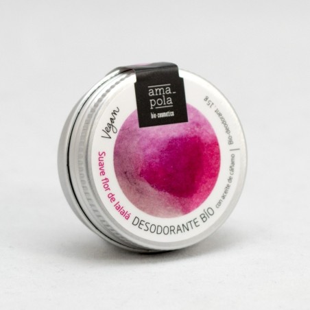 DESODORANTE BIO SÓLIDO SUAVE FLOR DE LALALA - Cosmética Ecológica Amapola Biocosmetics