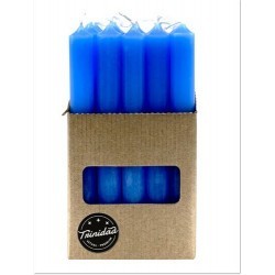 vela bujia azul claro