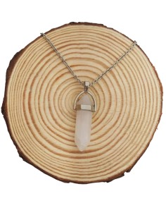 COLGANTE CUARZO ROSA PUNTA