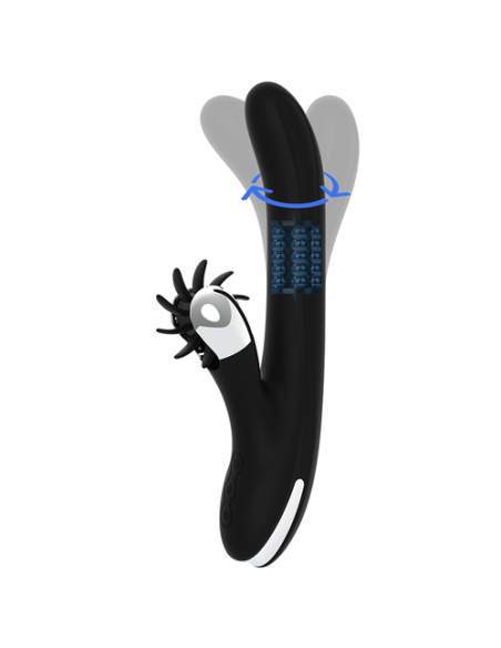 VIBRADOR STORM ROTATION BLACK&SILVER