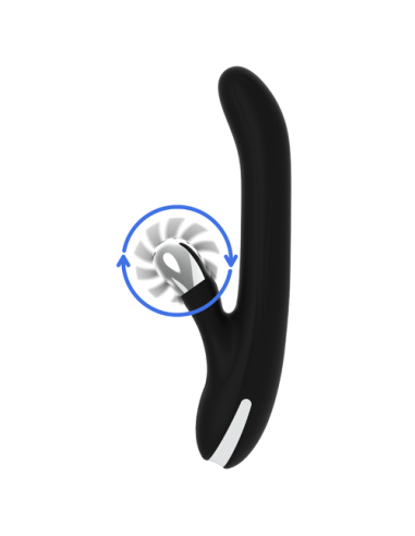 VIBRADOR STORM ROTATION BLACK&SILVER