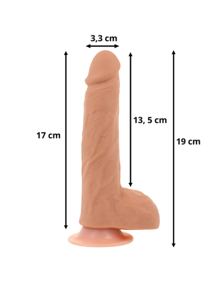 VIBRADOR DILDO FUNCION CALOR Y CONTROL REMOTO