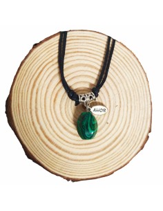 COLGANTE PIEDRA MALAQUITA